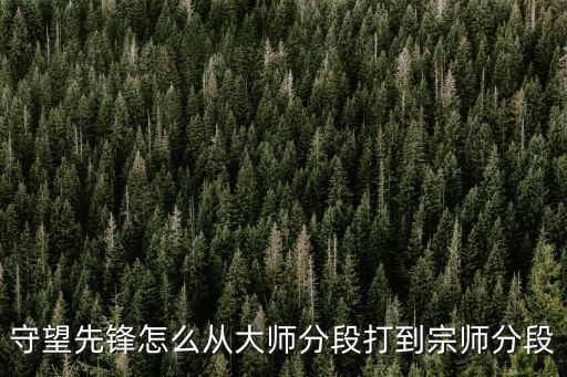 守望先锋手游宗师教学怎么玩，手游宗师求强化技巧垃圾勿扰