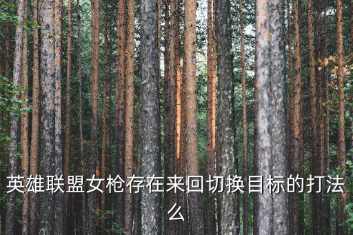 英雄联盟女枪存在来回切换目标的打法么