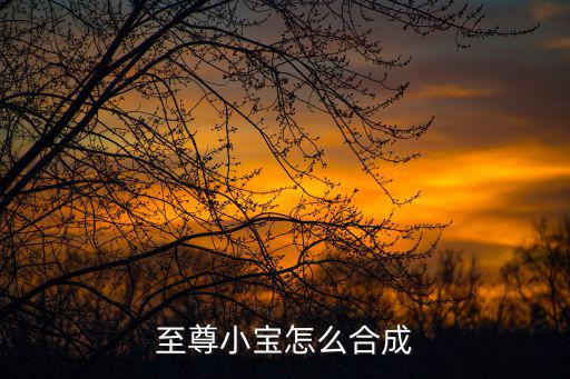 至尊小宝怎么合成