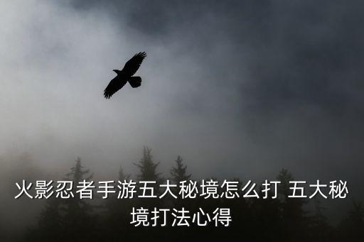 火影忍者手游五大秘境怎么打 五大秘境打法心得