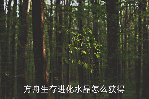 方舟手游前期怎么获得水晶方块，方舟生存进化水晶怎么获得