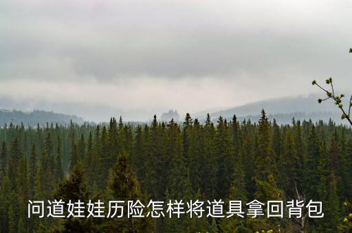 问道娃娃历险怎样将道具拿回背包