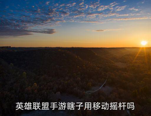 英雄联盟手游瞎子用移动摇杆吗