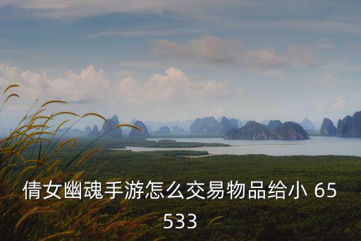 倩女幽魂手游怎么交易物品给小 65533