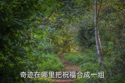 奇迹在哪里把祝福合成一组