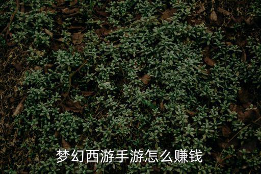 梦幻西游手游怎么赚钱