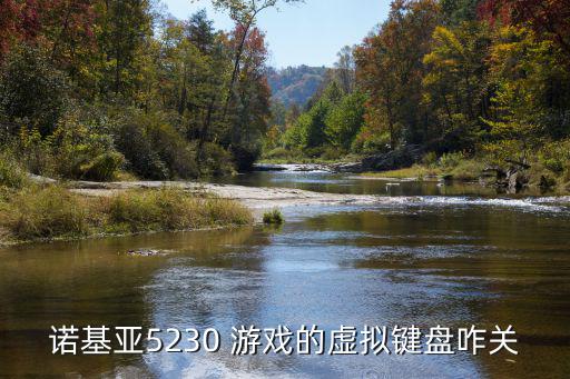 诺基亚5230 游戏的虚拟键盘咋关