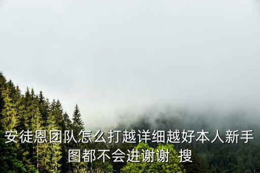 安徒恩团队怎么打越详细越好本人新手图都不会进谢谢 搜