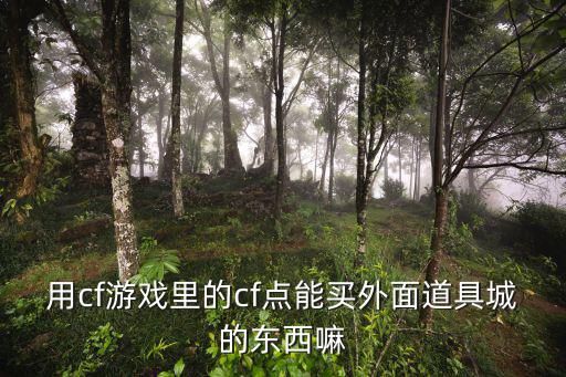 用cf游戏里的cf点能买外面道具城的东西嘛