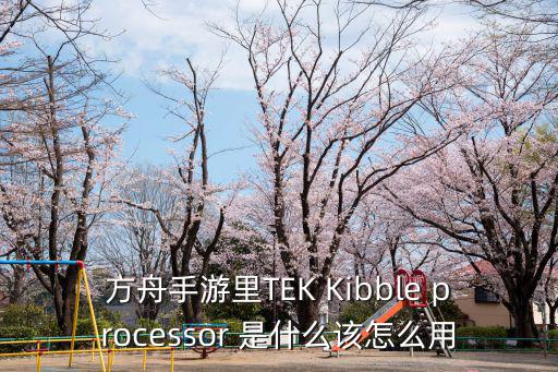 手游wcww怎么操作，方舟手游里TEK Kibble processor 是什么该怎么用