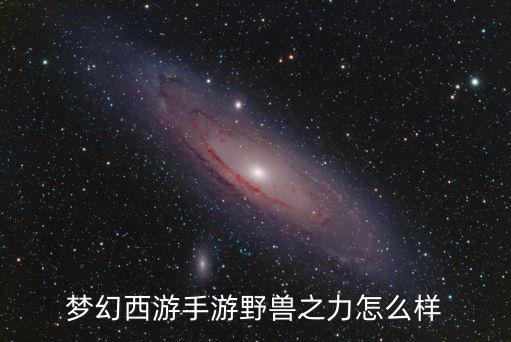 梦幻西游手游野兽之力怎么样