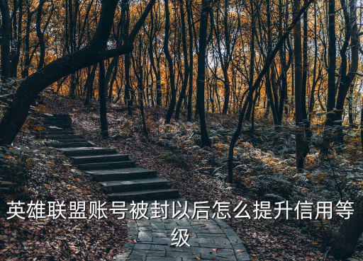 英雄联盟账号被封以后怎么提升信用等级