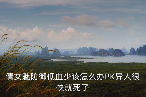 倩女魅防御低血少该怎么办PK异人很快就死了