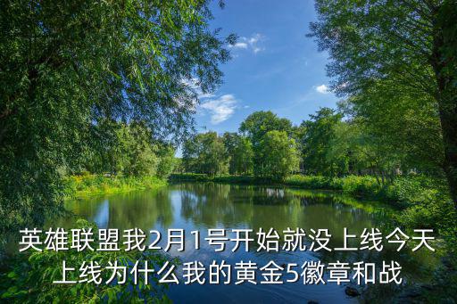 联盟手游战区榜怎么没给标，英雄联盟我2月1号开始就没上线今天上线为什么我的黄金5徽章和战