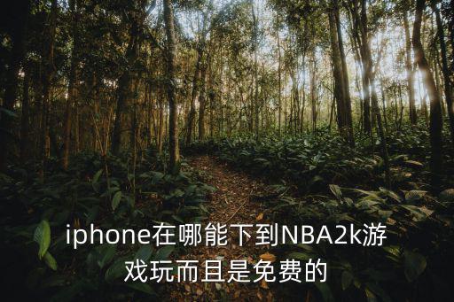 nba 2k20中文版手游苹果怎么下，iphone在哪能下到NBA2k游戏玩而且是免费的