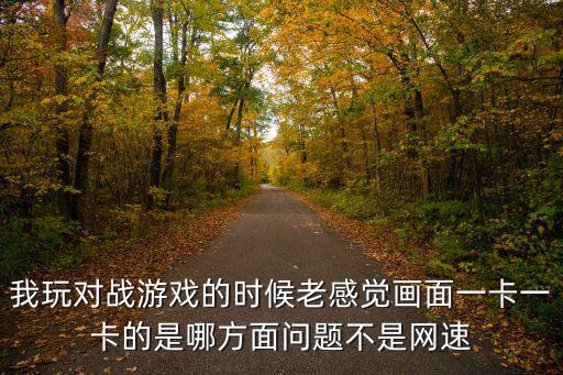 我玩对战游戏的时候老感觉画面一卡一卡的是哪方面问题不是网速