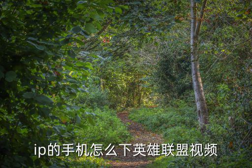 直播英雄联盟手游视频怎么下载，ip的手机怎么下英雄联盟视频