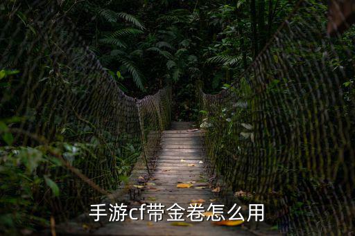 手游cf带金卷怎么用