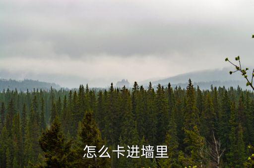 怎么卡进墙里