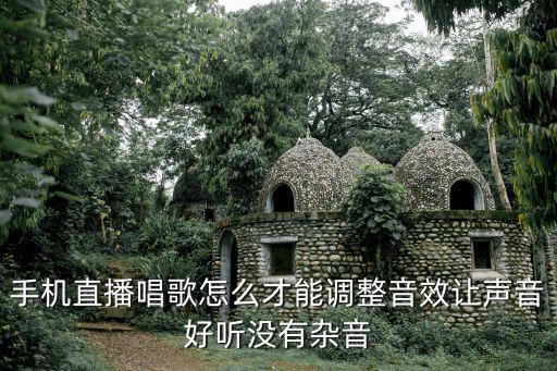 手机直播唱歌怎么才能调整音效让声音好听没有杂音