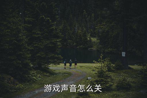 游戏声音怎么关