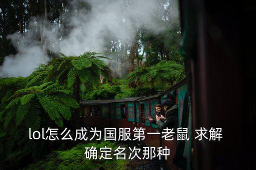 lol怎么成为国服第一老鼠 求解 确定名次那种