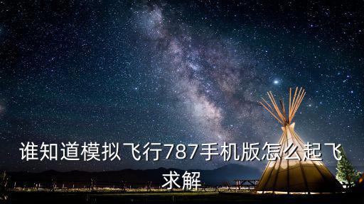 手游飞行模拟怎么飞完全程教学，谁知道模拟飞行787手机版怎么起飞求解