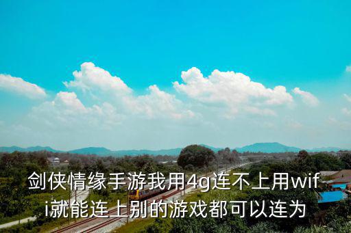 剑侠情缘手游我用4g连不上用wifi就能连上别的游戏都可以连为