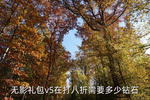 无影礼包v5在打八折需要多少钻石