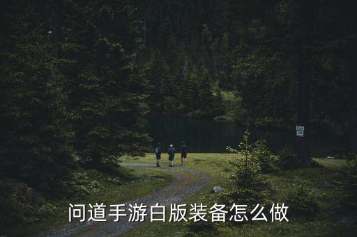 问道手游白版装备怎么做