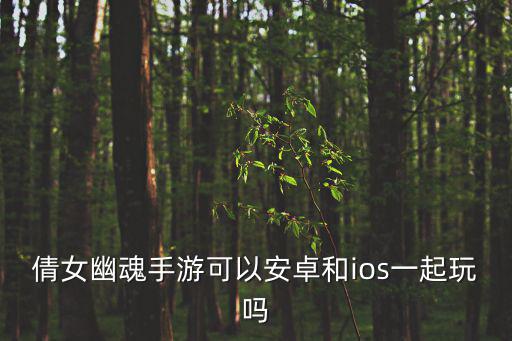 倩女幽魂手游可以安卓和ios一起玩吗