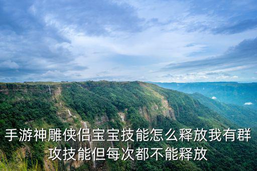 手游神雕侠侣宝宝技能怎么释放我有群攻技能但每次都不能释放