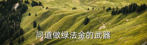 问道做绿法金的武器
