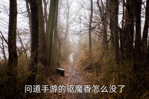 问道手游的驱魔香怎么没了