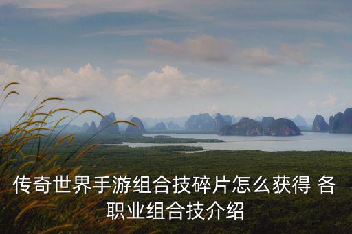 传奇世界手游组合技碎片怎么获得 各职业组合技介绍