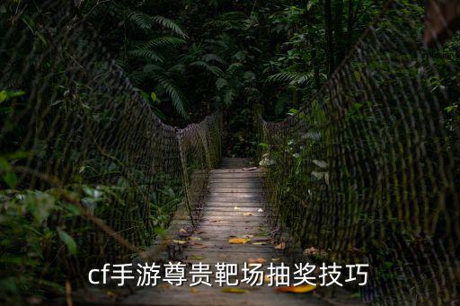 cf手游尊贵靶场抽奖技巧