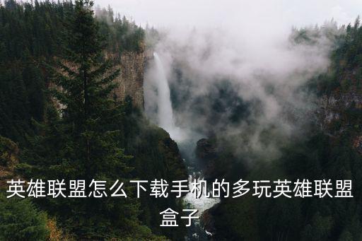 英雄联盟怎么下载手机的多玩英雄联盟盒子