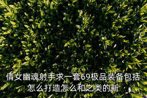 倩女幽魂射手求一套69极品装备包括怎么打造怎么和之类的新