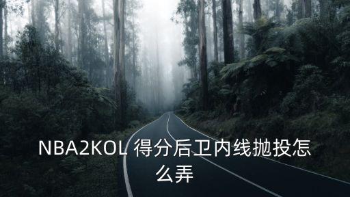 NBA2KOL 得分后卫内线抛投怎么弄