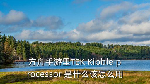 方舟手游中泰克克隆机怎么获得，方舟手游里TEK Kibble processor 是什么该怎么用