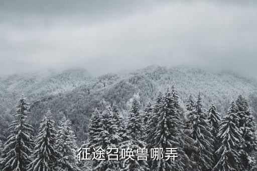 征途手游里的召唤兽怎么获得，征途的召唤兽怎样弄