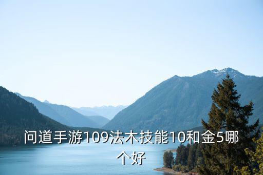 问道手游109法木技能10和金5哪个好