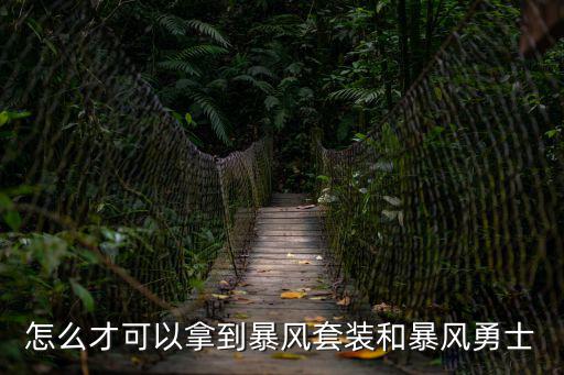 怎么才可以拿到暴风套装和暴风勇士