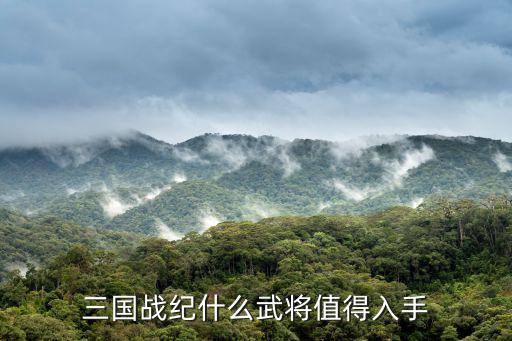 三国战纪什么武将值得入手