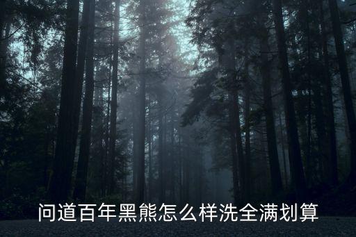 问道手游超级黑熊怎么样，问道百年黑熊怎么样洗全满划算