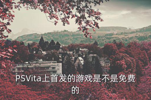 PSVita上首发的游戏是不是免费的