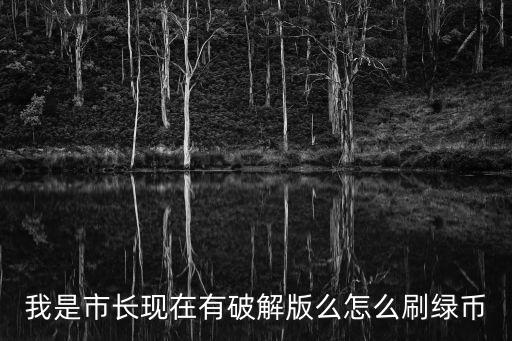 我是市长现在有破解版么怎么刷绿币
