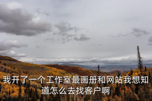王者荣耀手游工作室怎么找客户，我开了一个工作室最画册和网站我想知道怎么去找客户啊