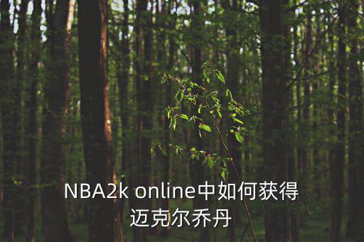 NBA2k online中如何获得迈克尔乔丹