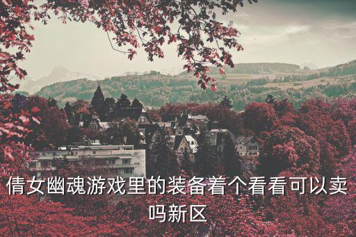 倩女幽魂游戏里的装备着个看看可以卖吗新区